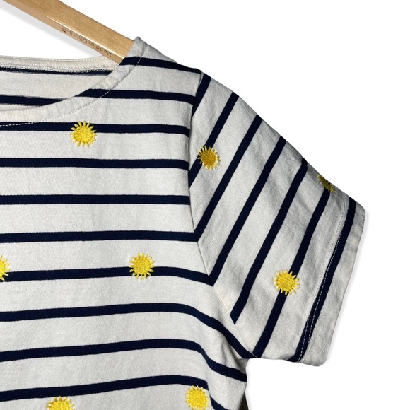 Madewell boxy crop top embroidered suns and stripes size XS - Picture 8 of 14